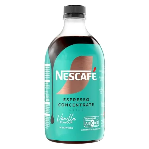 Nescafe ▫️ NESCAFÉ Espresso Concentrate Baunilha, com café Arábica e sabor a baunilha, concentrado de café líquido para café gelado e lattes, garrafa de 500 ml 3