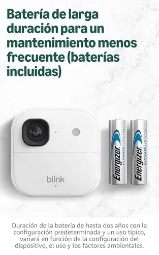 Blink ▫️ Câmara exterior 2K+ com Mini Câmara 2K+ (última geração), Branca, módulo de sincronização básico incluído 8