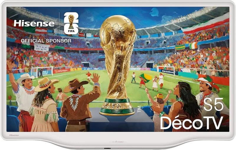 Hisense 43S5Q - Smart TV Hi-QLED FHD de 43 polegadas, TV de estilo de vida, design artístico, cor Hi-QLED, Dolby Vision, Atmos, design versátil, modo de arte, suporte moderno, modo de realizador de filmes