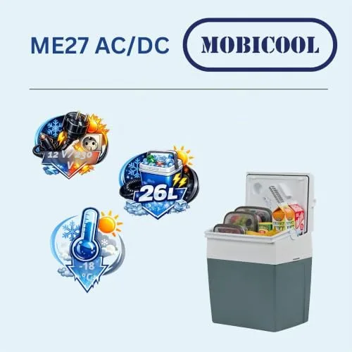 Mobicool ▫️ ME27 - Frigorífico elétrico (26 L, 12/230 V, para carro, camião, barco, lazer e campismo) 3