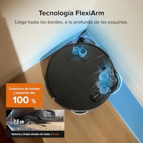 roborock ▫️ Qrevo Edge 2 – Aspirador robô com sucção extrema de 25 000 Pa, preto 4