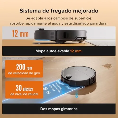 roborock ▫️ Qrevo Edge 2 – Aspirador robô com sucção extrema de 25 000 Pa, preto 7
