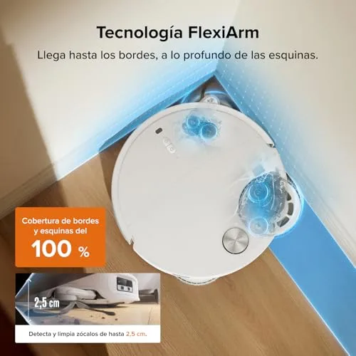 roborock ▫️ Conjunto Qrevo Edge 2 – Aspirador robô com sucção extrema de 25 000 Pa, branco 4