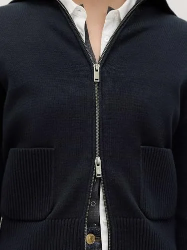 Marks & Spencer ▫️ Casaco com gola e bolsos, com elevado teor de algodão, para mulher, corte normal 6