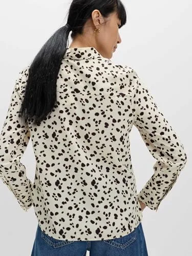 Marks & Spencer ▫️ Camisa estampada com gola para mulher, corte normal 5