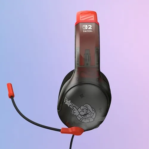 Turtle Beach ▫️ Auscultadores com fio Airlite Fit para jogos, com tema Mario Star e licença oficial para todas as consolas Nintendo Switch: microfone rebatível e com função de silenciamento, almofadas com conforto superior 3