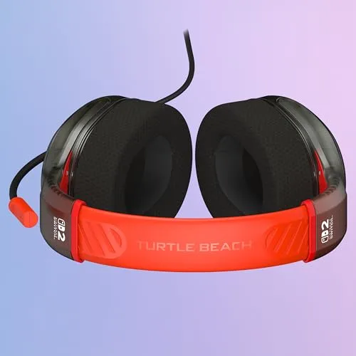 Turtle Beach ▫️ Auscultadores com fio Airlite Fit para jogos, com tema Mario Star e licença oficial para todas as consolas Nintendo Switch: microfone rebatível e com função de silenciamento, almofadas com conforto superior 4