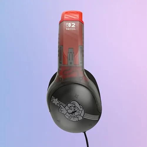 Turtle Beach ▫️ Auscultadores com fio Airlite Fit para jogos, com tema Mario Star e licença oficial para todas as consolas Nintendo Switch: microfone rebatível e com função de silenciamento, almofadas com conforto superior 5
