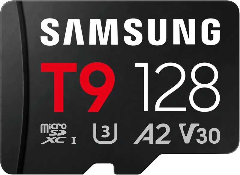 Samsung ▫️ Cartão de memória microSD T9 de 128 GB para utilização profissional em drones, câmaras de ação e câmaras de 360°, até 200 MB/s de leitura e 130 MB/s de escrita, MB-MH128T/WW