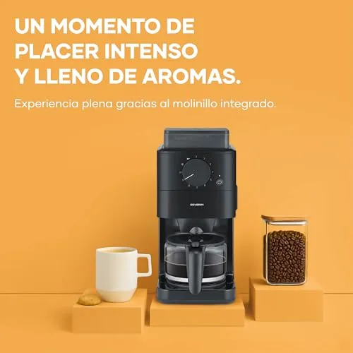 Severin ▫️ Máquina de café de filtro com moedor, preta 4
