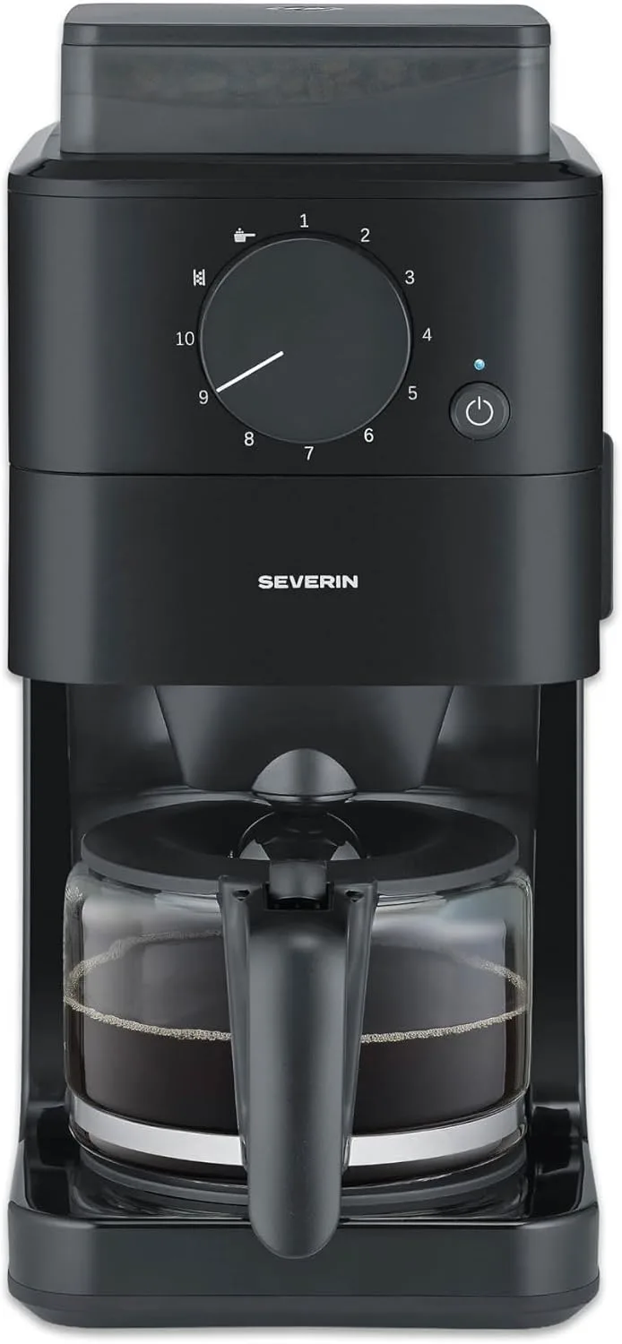 Severin ▫️ Máquina de café de filtro com moedor, preta