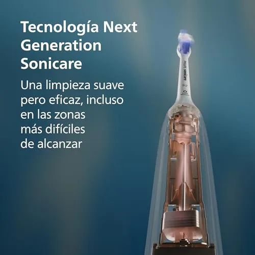 PHILIPS ▫️ Escova de dentes elétrica Sonicare Série 7100 - Tecnologia Next Generation, sensor de pressão, 12 configurações, 21 dias de autonomia, estojo com opção de carregamento, branco e preto, embalagem dupla, HX7429/04 2