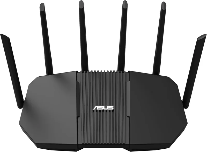 ASUS ▫️ RT-BE90U - Router AiMesh BE9400 com WiFi 7 (802.11be) Tri-Band, 320 MHz, 4K-QAM, MLO, quatro portas 2,5G, segurança de rede de nível profissional e controlador doméstico inteligente