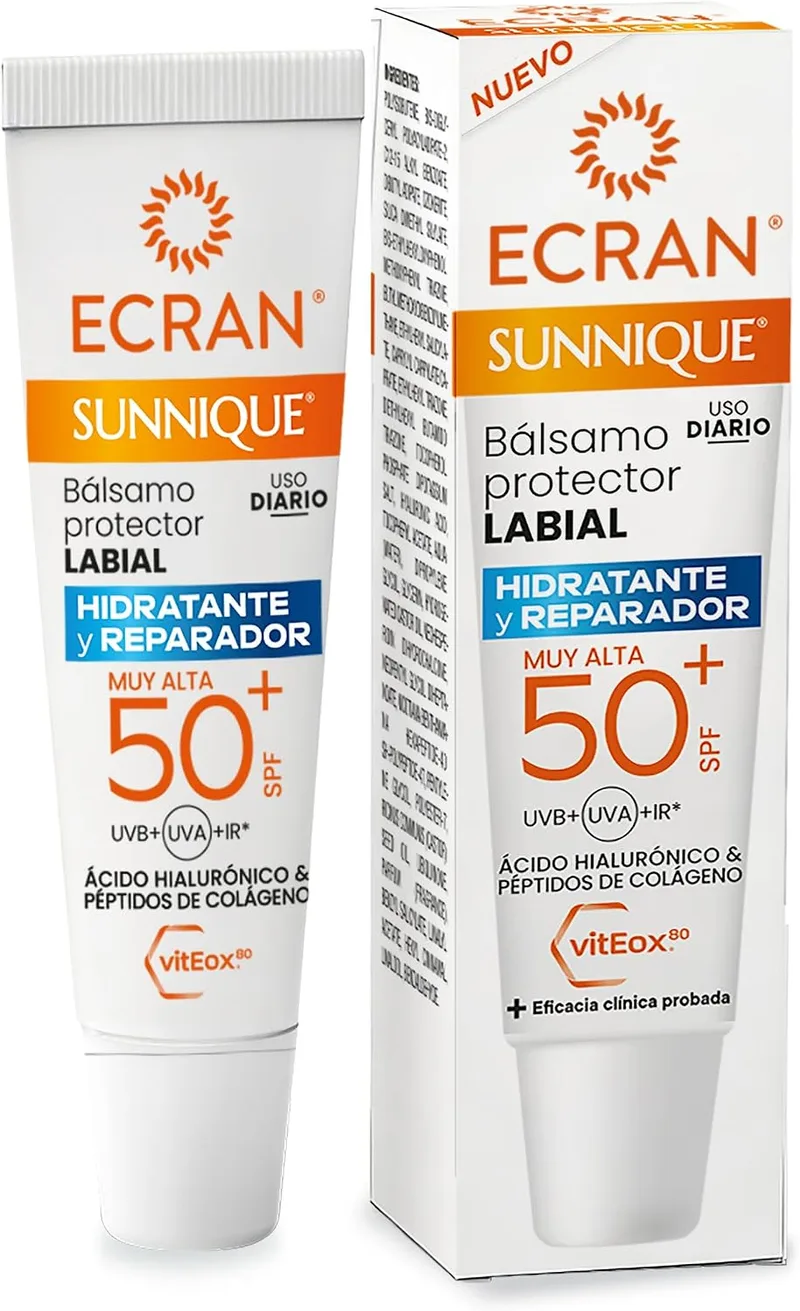 Ecran ▫️ Sunnique - Bálsamo Protetor Labial FPS 50+ - 10 ml