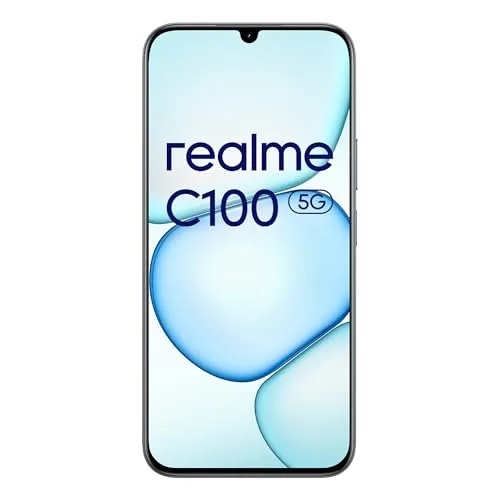 realme ▫️ Smartphone C100 5G, 4 GB + 128 GB, ecrã LCD de 6,5" a 144 Hz, bateria de 6600 mAh, câmara de 50 MP com IA, IP64, carregamento rápido de 45 W, Dual SIM, AI Boost, verde (Sem adaptador) Garantia padrão de 3 anos 2