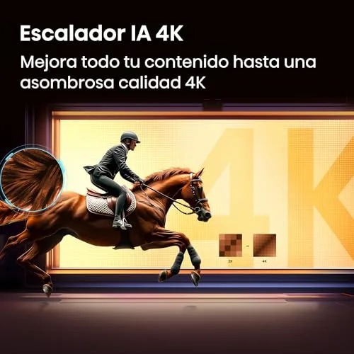 Hisense ▫️ 75E7S - Smart TV Hi-QLED de 75 polegadas, Hi-QLED Color, Dolby Vision, Atmos, escalador 4K com IA, Smooth Motion com IA, Modo Jogo Plus, Dolby Vision IQ, HDR10+ Adaptive 6