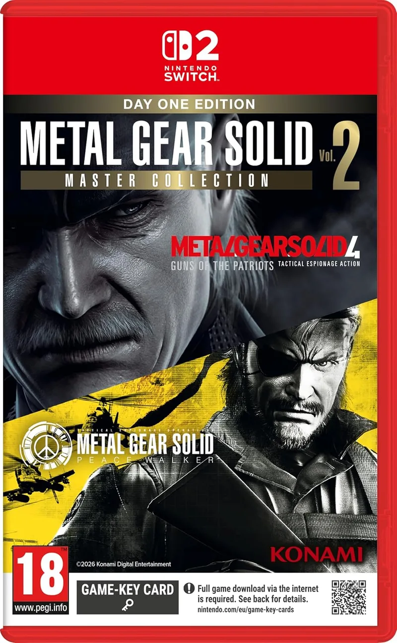 Konami ▫️ Metal Gear Solid: Master Collection Volume 2 – Edição Day One - Switch 2 [Nintendo Switch 2 - Cartão de ativação]