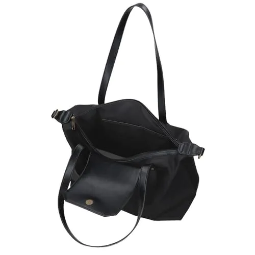 Pepe Jeans ▫️ Leire Mala Tote 15,6 polegadas Preta 29x26x14 cm Poliéster e PU 10,5 L da Joumma Bags 5