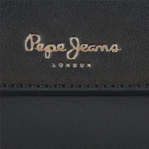 Pepe Jeans ▫️ Leire Mala Tote 15,6 polegadas Preta 29x26x14 cm Poliéster e PU 10,5 L da Joumma Bags 6
