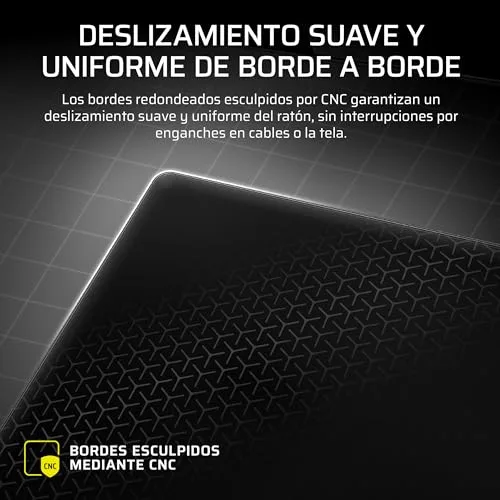 Corsair ▫️ Tapete de rato para jogos de precisão MM Glass – Grande – Preto 6