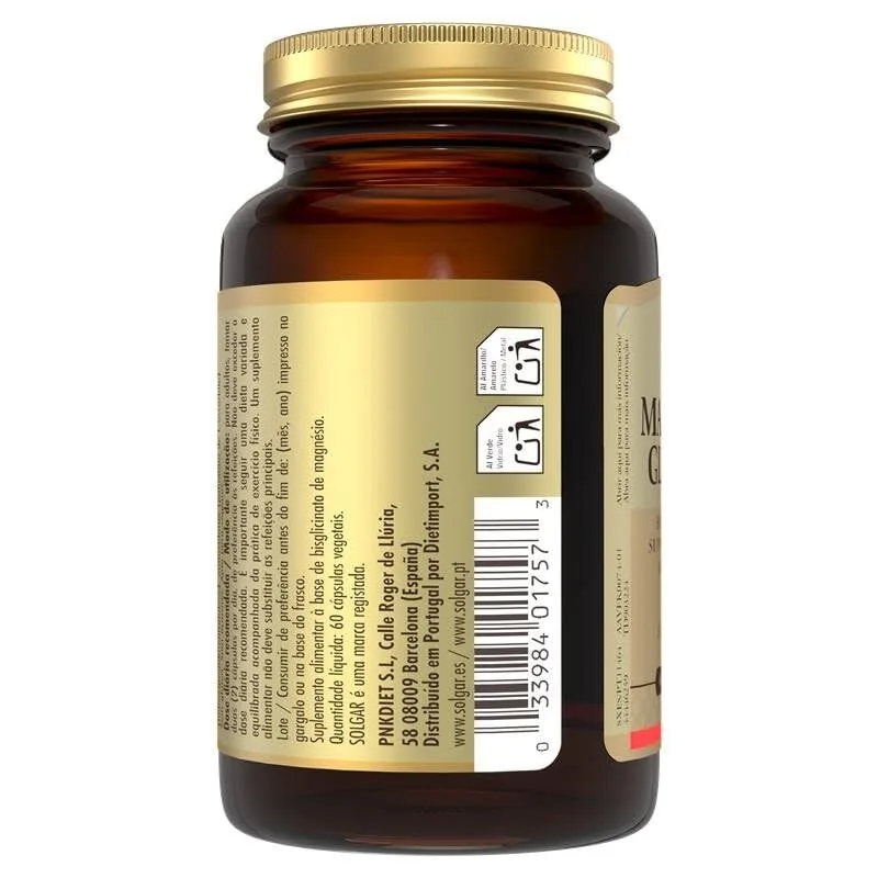 Solgar ▫️ Bisglicinato de Magnésio 240 mg | Alta Absorção | 60 Cápsulas 7
