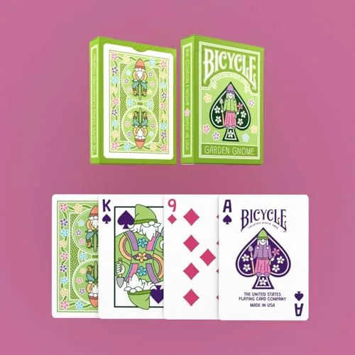 Bicycle ▫️ Garden GNOME – Baralho de cartas de póquer, magia e colecionismo – Design com gnomos, acabamento Premium Air Cushion 6