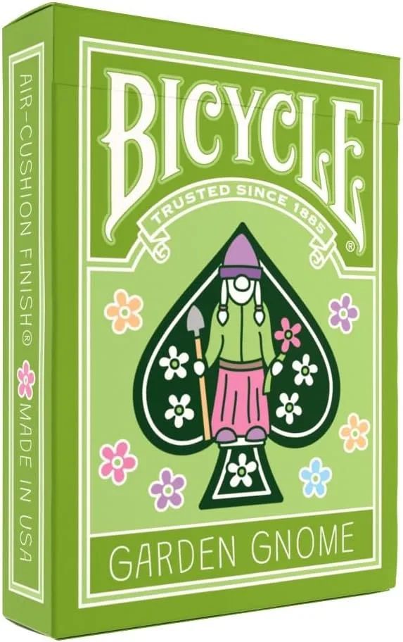 Bicycle ▫️ Garden GNOME – Baralho de cartas de póquer, magia e colecionismo – Design com gnomos, acabamento Premium Air Cushion