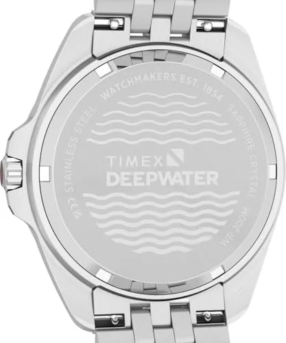 Timex ▫️ Relógio analógico de quartzo para homem Deep Water Arctic com bracelete em aço inoxidável 4