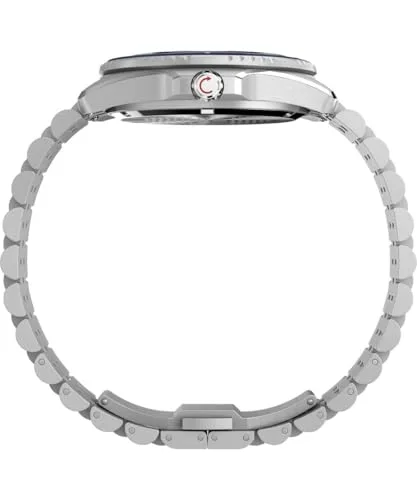 Timex ▫️ Relógio analógico de quartzo para homem, modelo Deep Water Arctic, com bracelete em aço inoxidável 3