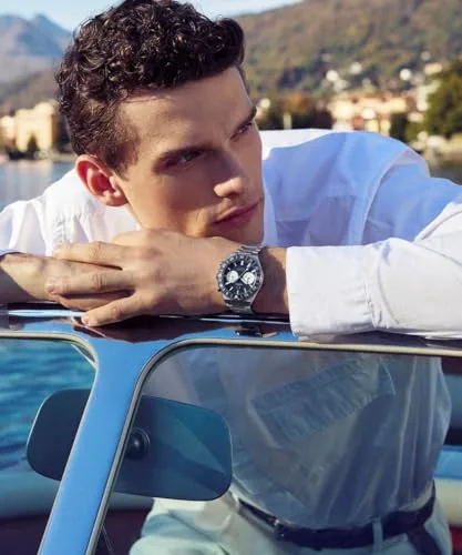 Timex ▫️ Relógio Q Continental Chronograph para homem, 40 mm 6