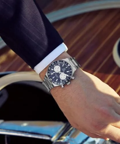 Timex ▫️ Relógio Q Continental Chronograph para homem, 40 mm 7