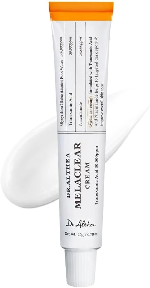 Dr.Althea ▫️ Creme Melaclear | Ajuda a uniformizar o tom da pele com niacinamida e ácido tranexâmico (TXA) | Creme facial hidratante para o tratamento de manchas escuras e hiperpigmentação | Cosméticos v