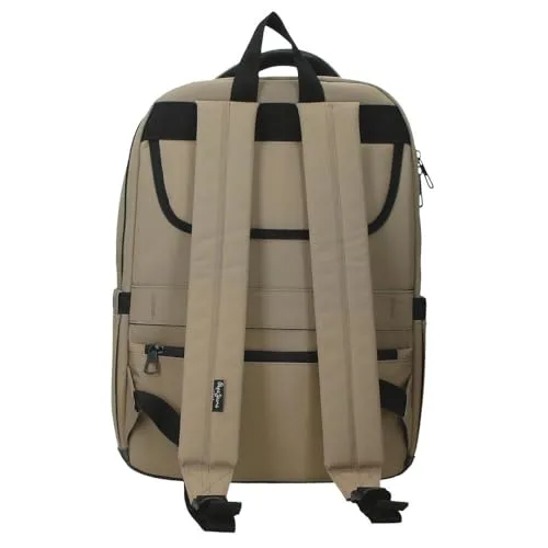 Pepe Jeans ▫️ Waltford Mochilas casuais, antracite, camel, com espaço para computador, vários compartimentos, poliéster, da Joumma Bags 3