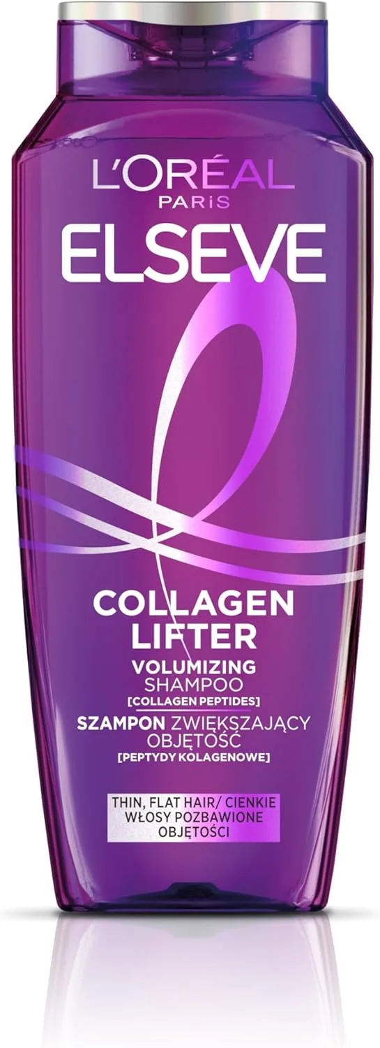 L'Oreal Paris ▫️ L'Oréal Paris Elseve Collagen Lifter - Champô para dar volume a cabelos finos e sem volume, 400 ml