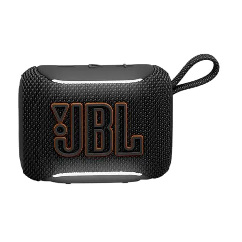 JBL ▫️ GO 5: Altifalante Bluetooth ultraportátil com som Big Pro e graves potentes, emparelhamento AirTouch, design à prova de água e autonomia de 10 horas, cor preta 2