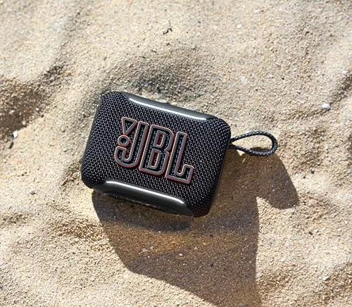 JBL ▫️ GO 5: Altifalante Bluetooth ultraportátil com som Big Pro e graves potentes, emparelhamento AirTouch, design à prova de água e autonomia de 10 horas, cor preta 4