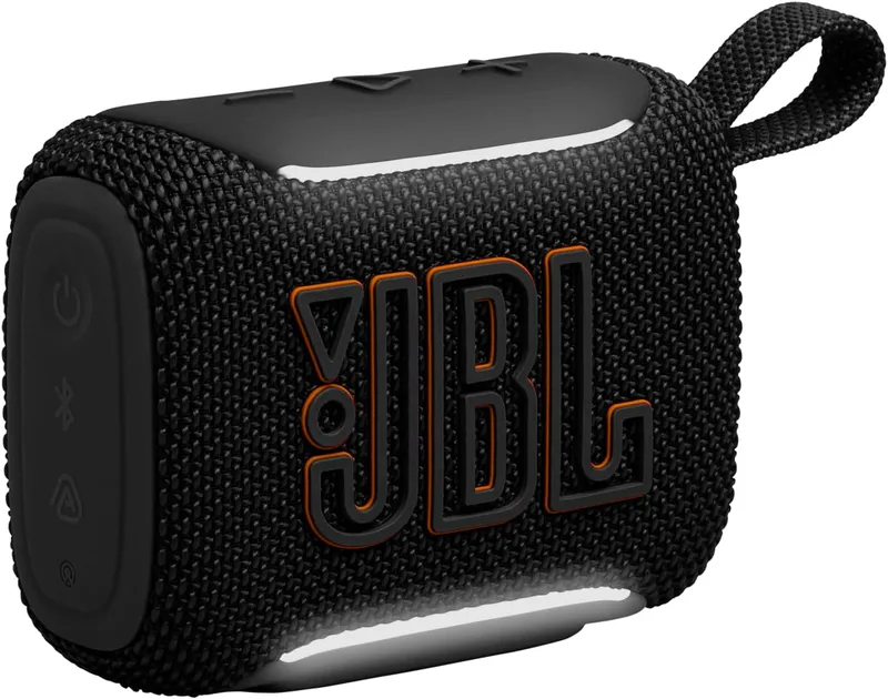 JBL ▫️ GO 5: Altifalante Bluetooth ultraportátil com som Big Pro e graves potentes, emparelhamento AirTouch, design à prova de água e autonomia de 10 horas, cor preta