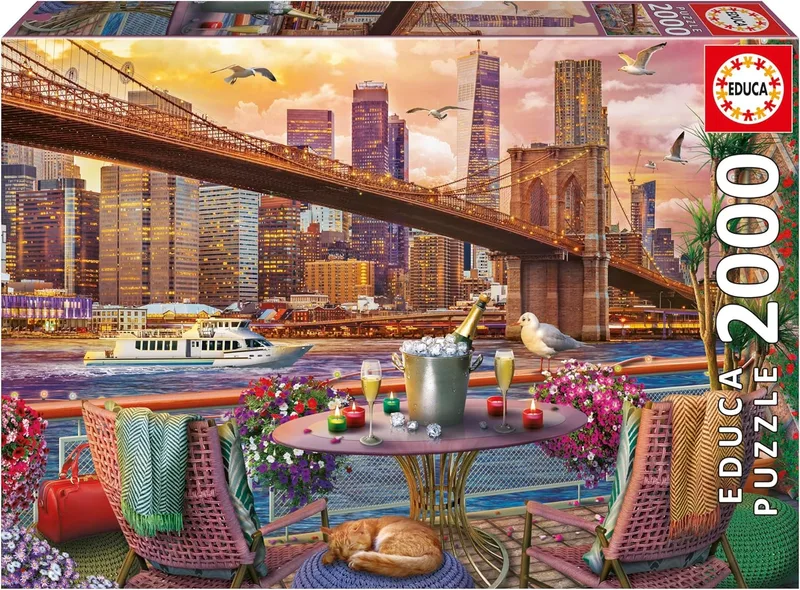 Educa ▫️ Puzzle de 2000 peças para adultos | NY Romance | Tamanho: 96 x 68 cm | Idade 14+ (20575)