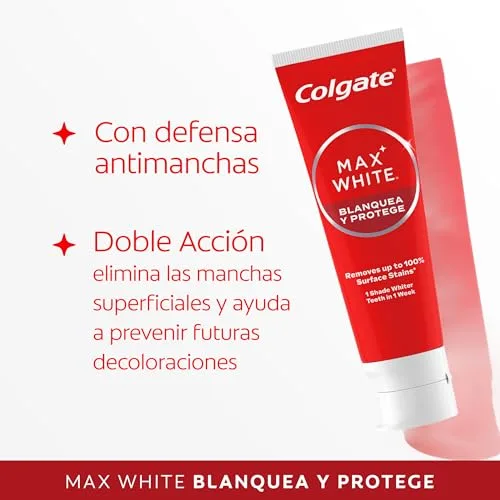 Colgate ▫️ Max White: Branqueia e Protege - Pasta de dentes 12x75 ml 4