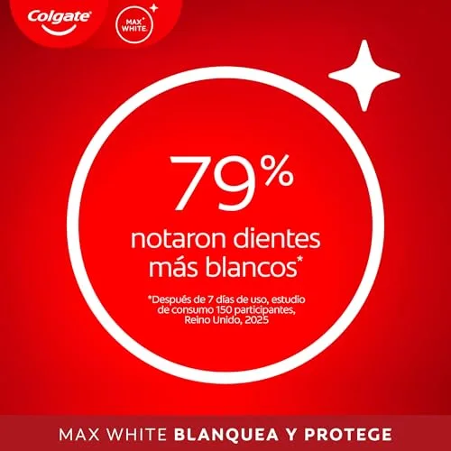 Colgate ▫️ Max White: Branqueia e Protege - Pasta de dentes 12x75 ml 6