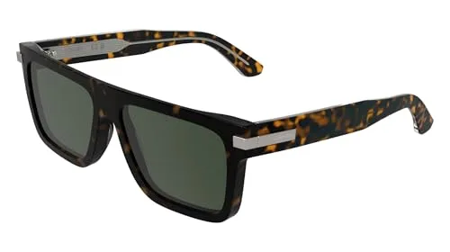 Calvin Klein ▫️ Óculos de sol unissexo para adultos CK26505S - Havana com lentes verdes opacas 2