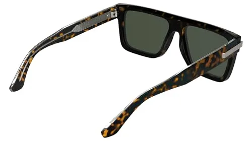 Calvin Klein ▫️ Óculos de sol unissexo para adultos CK26505S - Havana com lentes verdes opacas 6