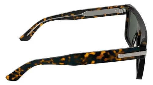 Calvin Klein ▫️ Óculos de sol unissexo para adultos CK26505S - Havana com lentes verdes opacas 7