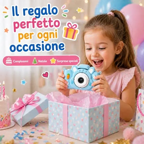 Paladin Pharma ▫️ KidsCamera Bibi, o Coelho 2K – Câmara fotográfica para crianças a partir dos 3 anos com cartão de memória de 4 GB incluído, fotos, vídeos, jogos e filtros – Primeira câmara digital, presente de aniversário para meninas 7