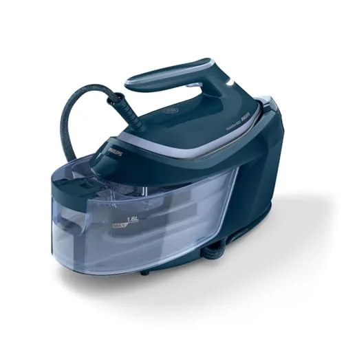 PHILIPS ▫️ PerfectCare Série 6000 Centro de engomagem, Vapor potente, Garantia contra queimaduras, Design compacto, Reservatório de água removível de 1,8 L, Sola SteamGlide Plus (PSG6023/20) 2