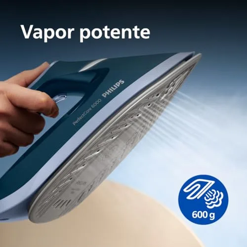PHILIPS ▫️ PerfectCare Série 6000 Centro de engomagem, Vapor potente, Garantia contra queimaduras, Design compacto, Reservatório de água removível de 1,8 L, Sola SteamGlide Plus (PSG6023/20) 3