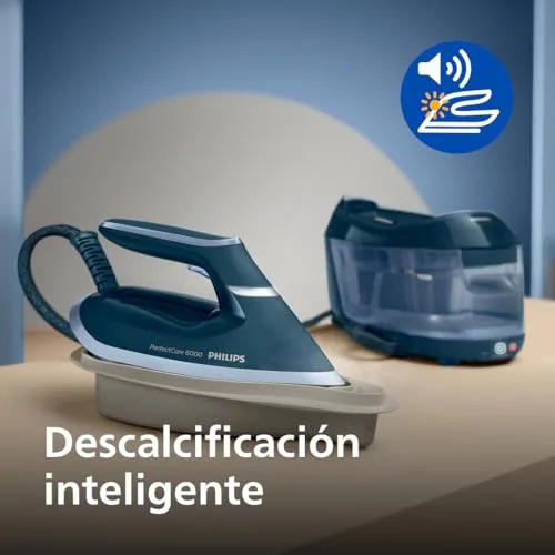 PHILIPS ▫️ PerfectCare Série 6000 Centro de engomagem, Vapor potente, Garantia contra queimaduras, Design compacto, Reservatório de água removível de 1,8 L, Sola SteamGlide Plus (PSG6023/20) 5