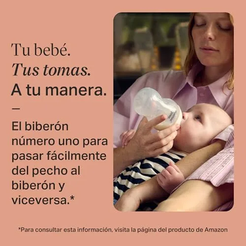 Tommee Tippee ▫️ Conjunto inicial Natural Start para recém-nascidos, biberões anticólicos de 150 ml e 260 ml com tetinas de fluxo lento e extralento, tetinas que imitam a forma do peito, autoesterilização 3