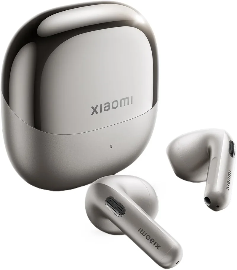 XIAOMI ▫️ Buds 6, Auscultadores verdadeiramente sem fios, cancelamento de ruído com 3 microfones, Harman AudioEFX, circuito magnético triplo, tempo de reprodução de 35 horas, aplicação, IP54, cinzento titânio