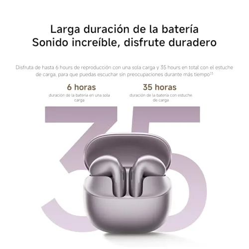 XIAOMI ▫️ Buds 6, Auscultadores sem fios, ANC com 3 microfones, Preto 3